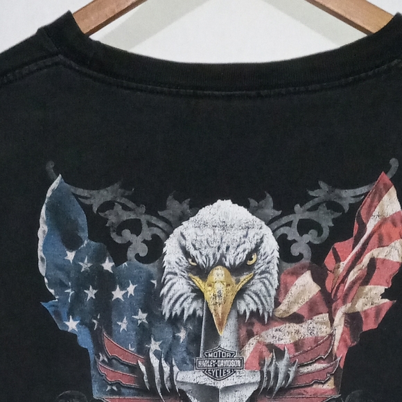 Harley Davidson Motorcycle t-shirt 2006 "Eagles Nest" Lathrop Ca. Mens shirt xl - Picture 5 of 8